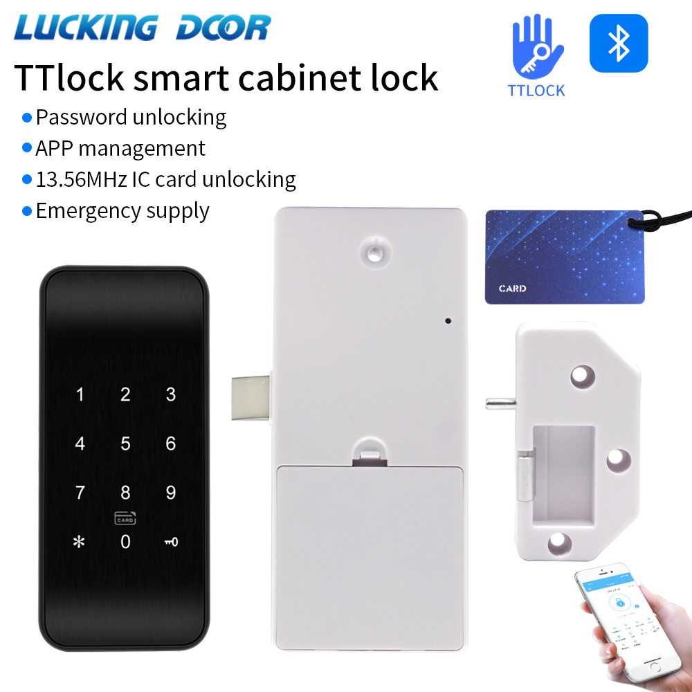Furniture Hardware Bolts - TTLOCK 13.56Mhz Fingerprint Drawer Lock Furniture