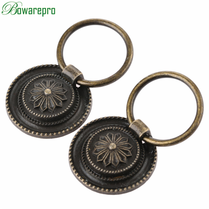 Cabinet Knob Round - 2Pcs 30mm Diameter Cabinet Drawer Handles