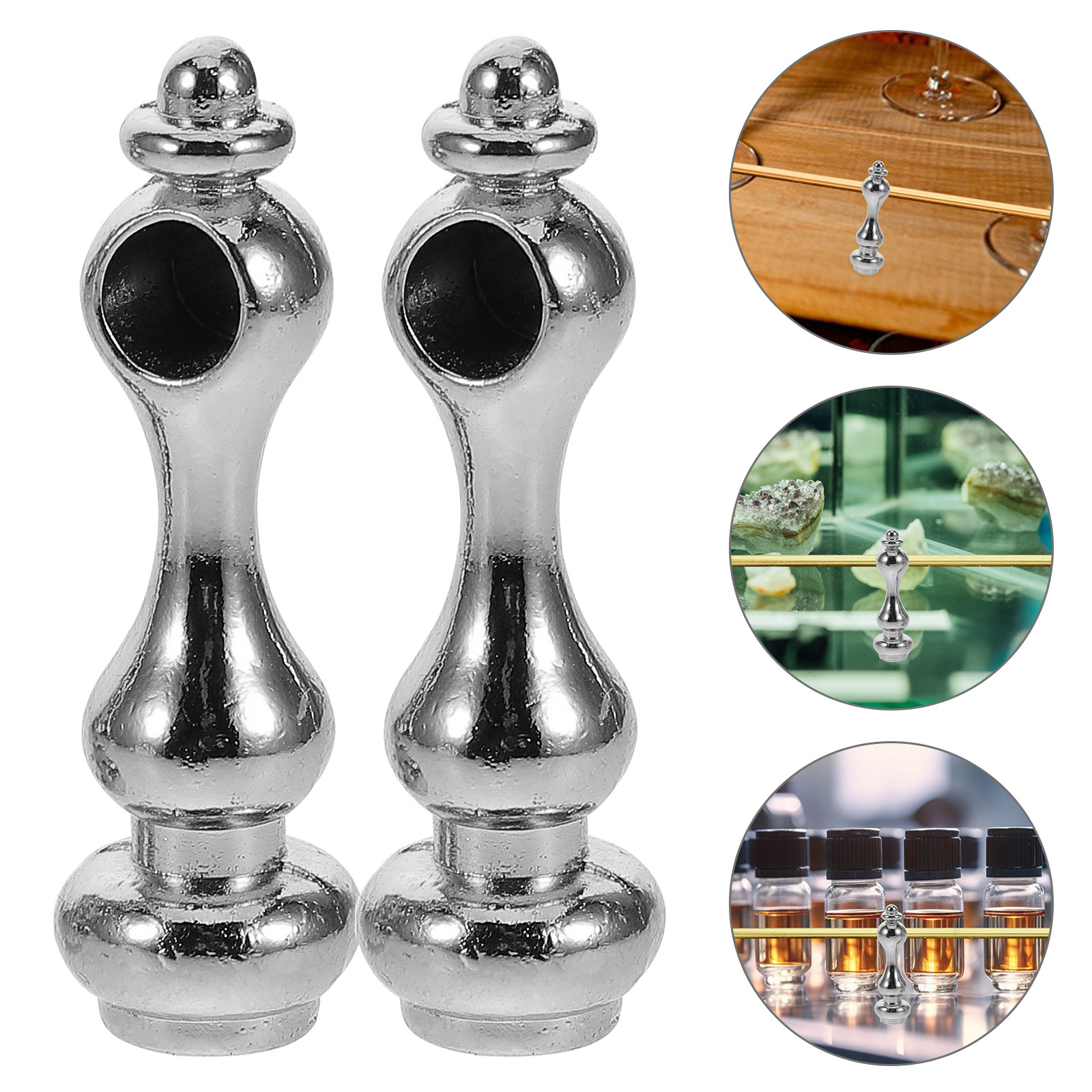 Furniture And Hardware - 4Pcs Glass Railing Post End Cap