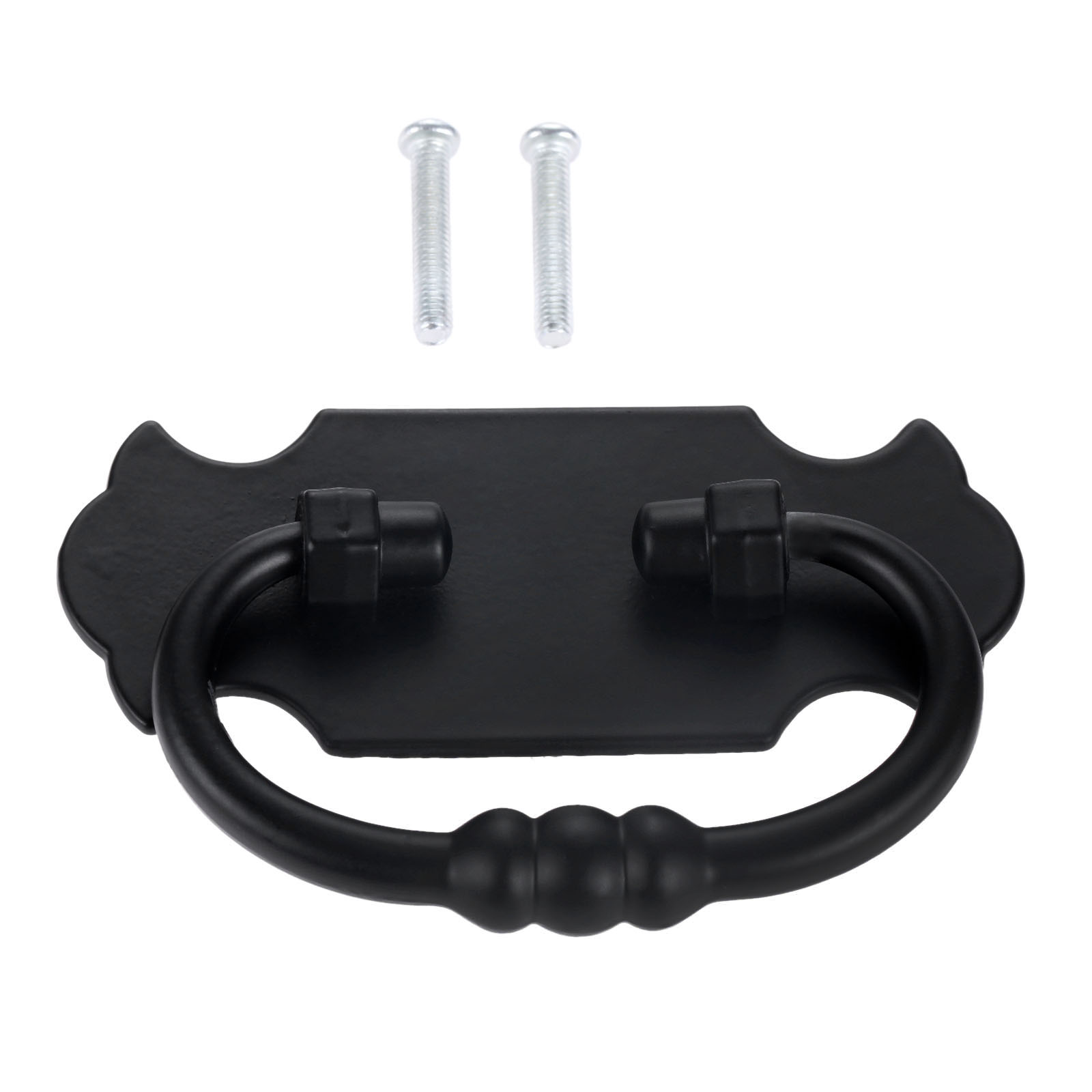 Vintage Furniture Hardware Pulls - 1Pc 88*56mm Black Handle Zinc Alloy