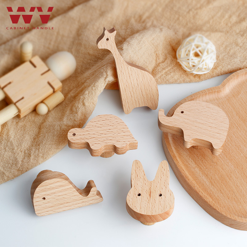 WV Wooden Door Handles Animal  - Furniture Hardware Drawer Pulls review and price