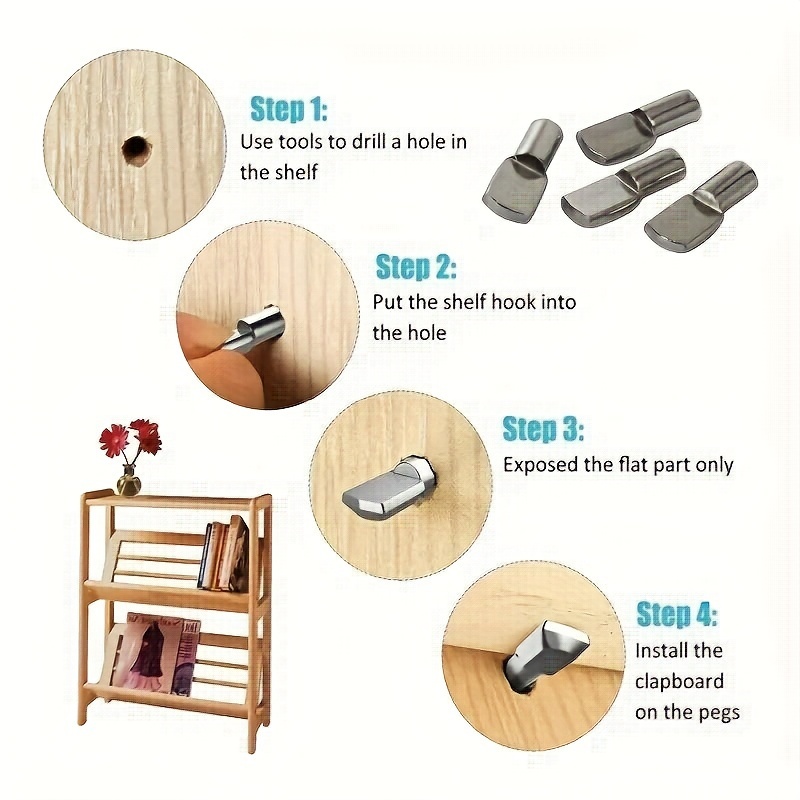 20/50Pcs Shelf Pins Pegs, 5mm  - Shelf Peg Support review and price