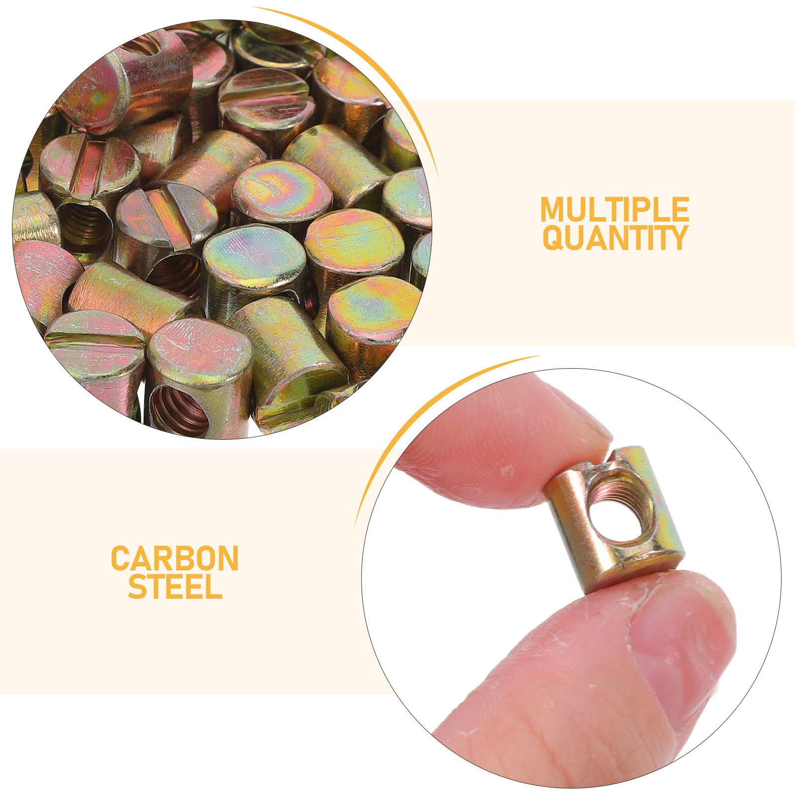 100Pcs M6 Furniture Nuts Barre - Furniture Hardware Barrel Nut review and price