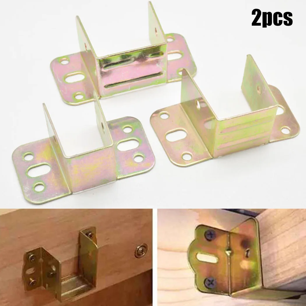 2pcs U Shaped Metal Bed Bracke - Furniture Hardware Bolts review and price