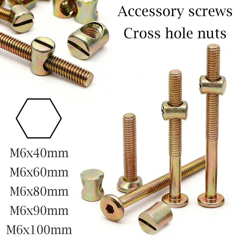 10/20Pcs M6 Hex Socket Head Ca - Furniture Hardware Barrel Nut review and price