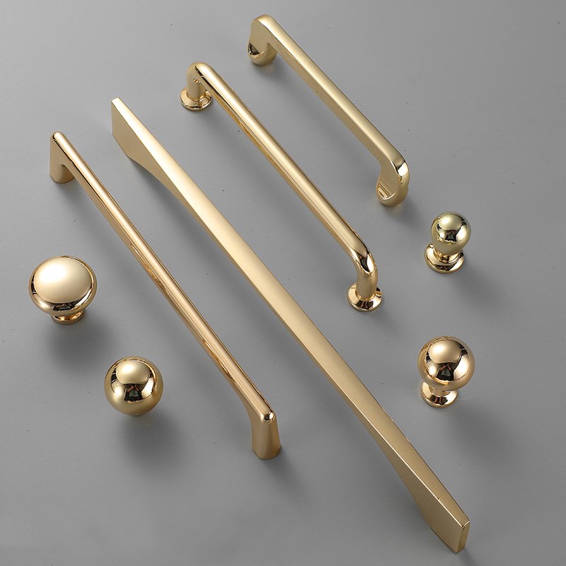 Zinc Alloy Bright Gold Kitchen - Furniture Hardware Drawer Pulls review and price