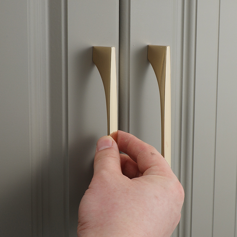 Zinc Alloy Bright Gold Kitchen - Furniture Hardware Drawer Pulls review and price