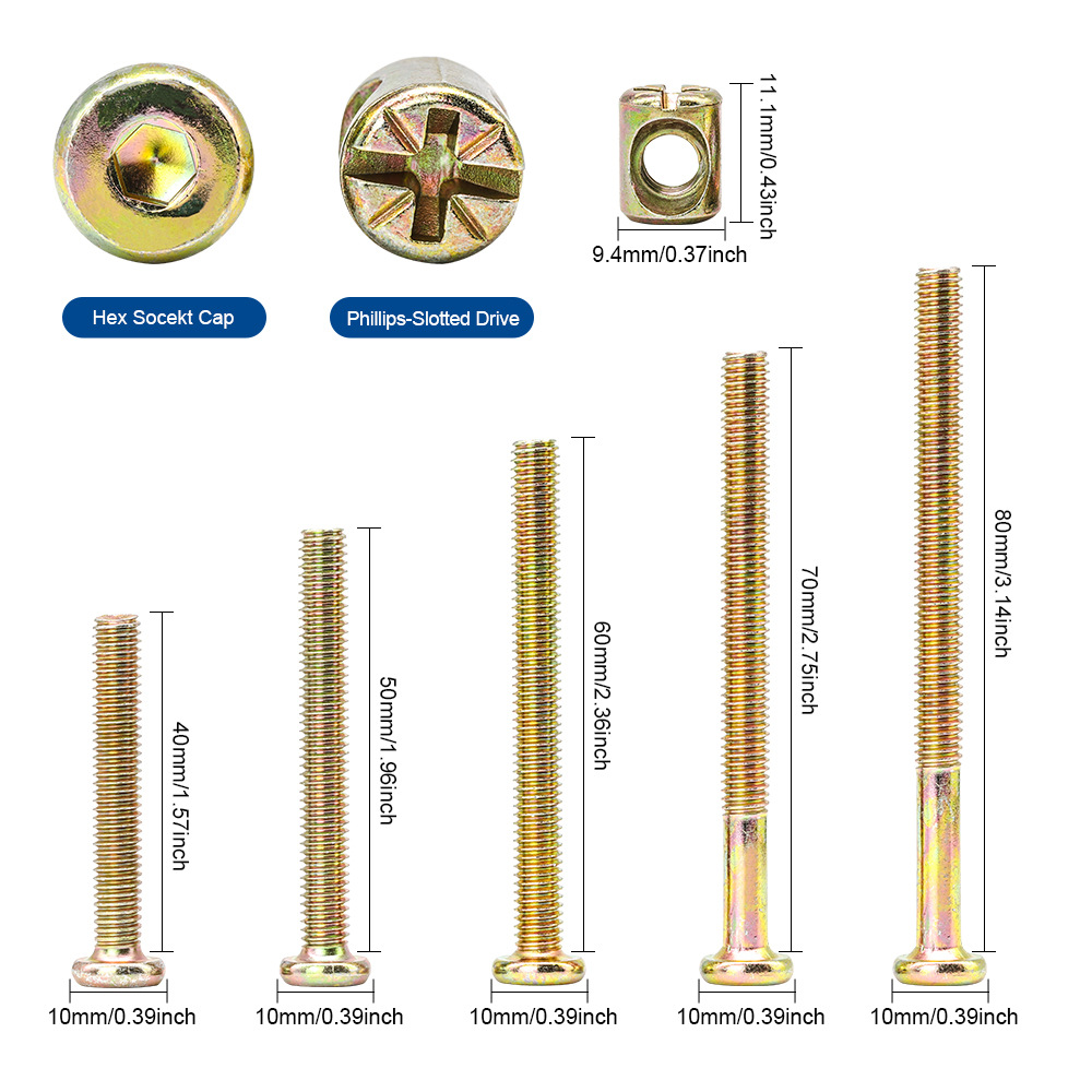 Hex Socket Flat Head Furniture - Furniture Hardware Barrel Nut review and price