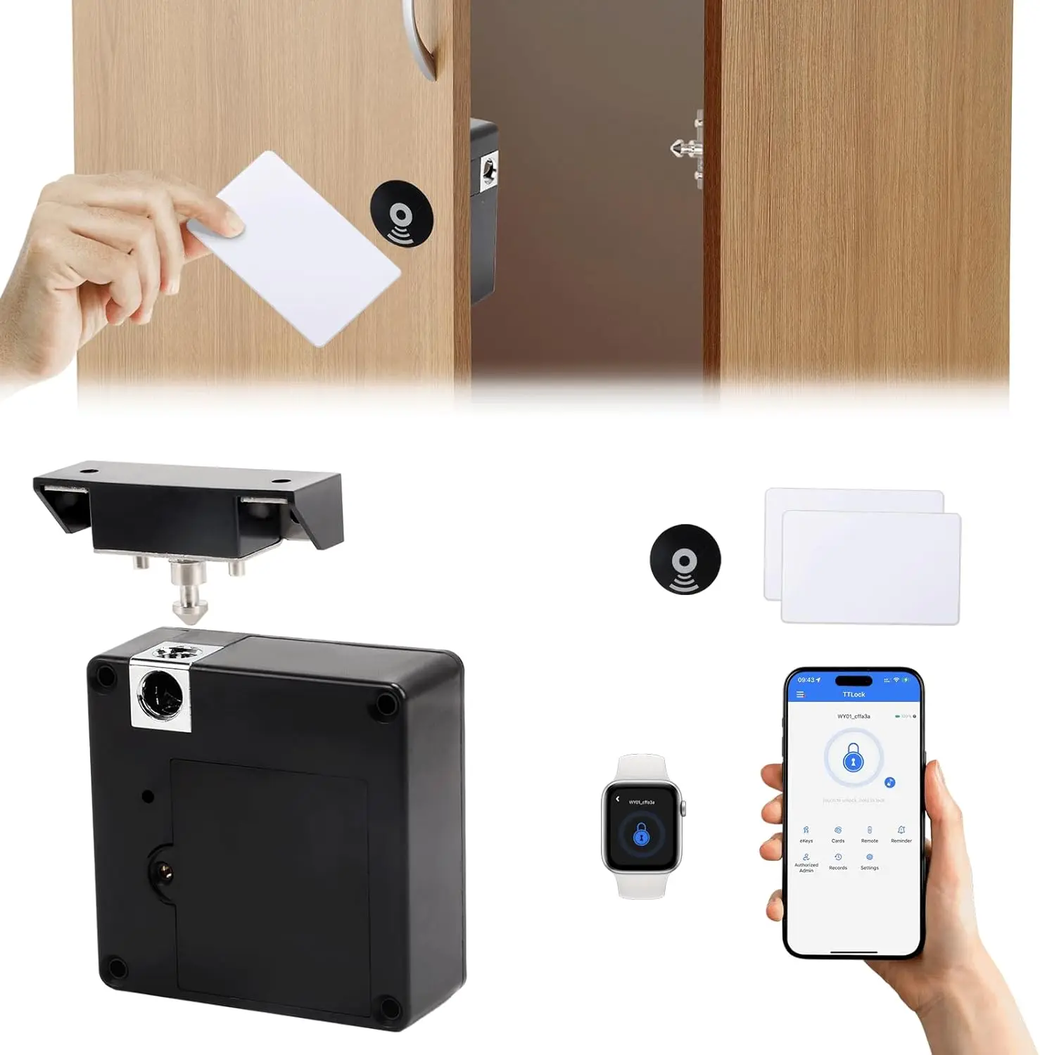 Mobile phone NFC smart locker  - Furniture Hardware Bolts review and price