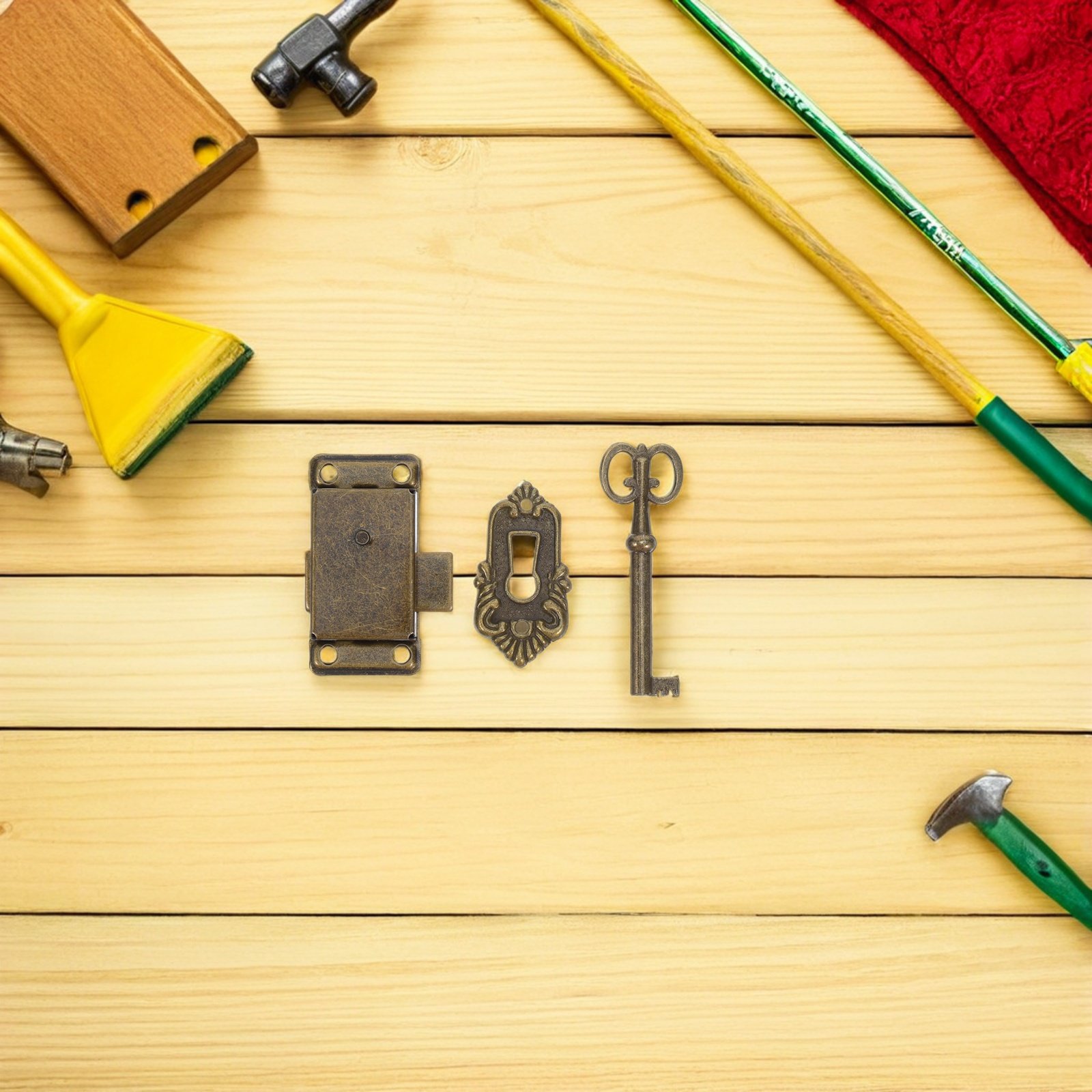 4Sets Retro Cabinet Locks Iron - Vintage Furniture Hardware Replacement review and price