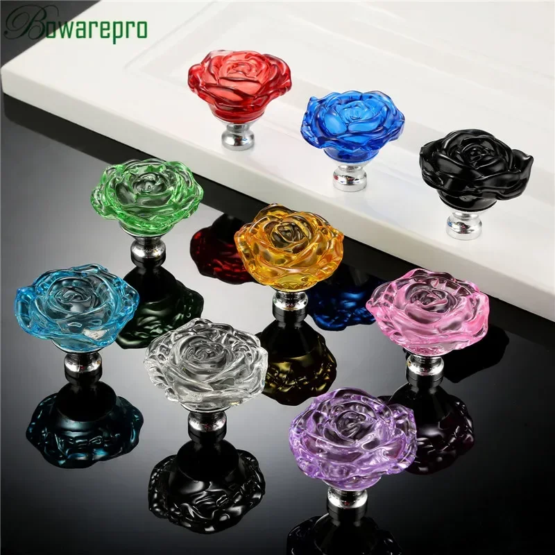 bowarepro 50MM Crystal Rose Gl - Furniture Hardware Drawer Pulls review and price