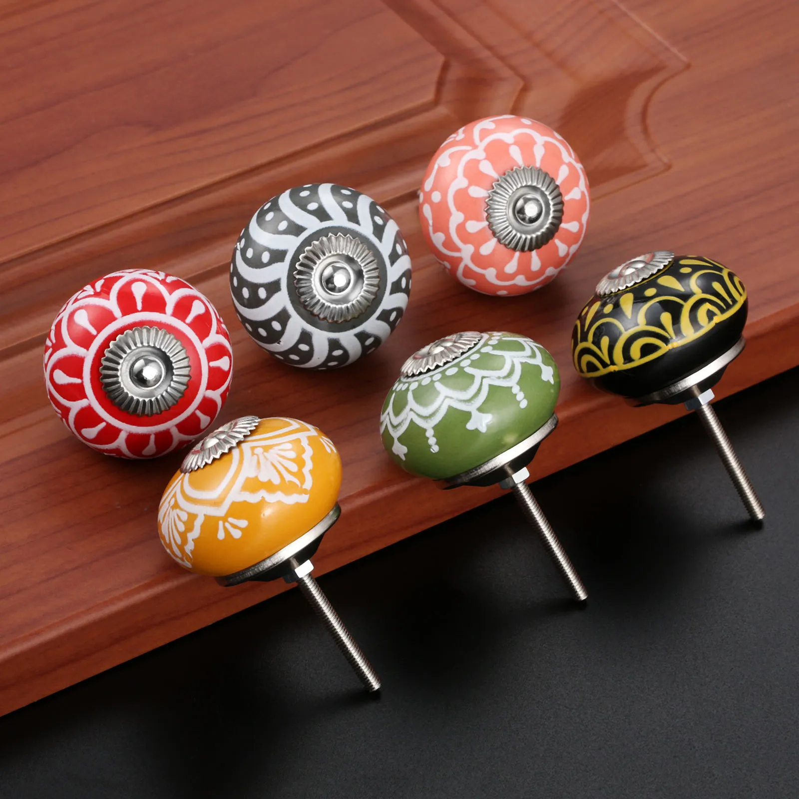 40mm Vintage Floral Prints Cer - Cabinet Knob Round review and price