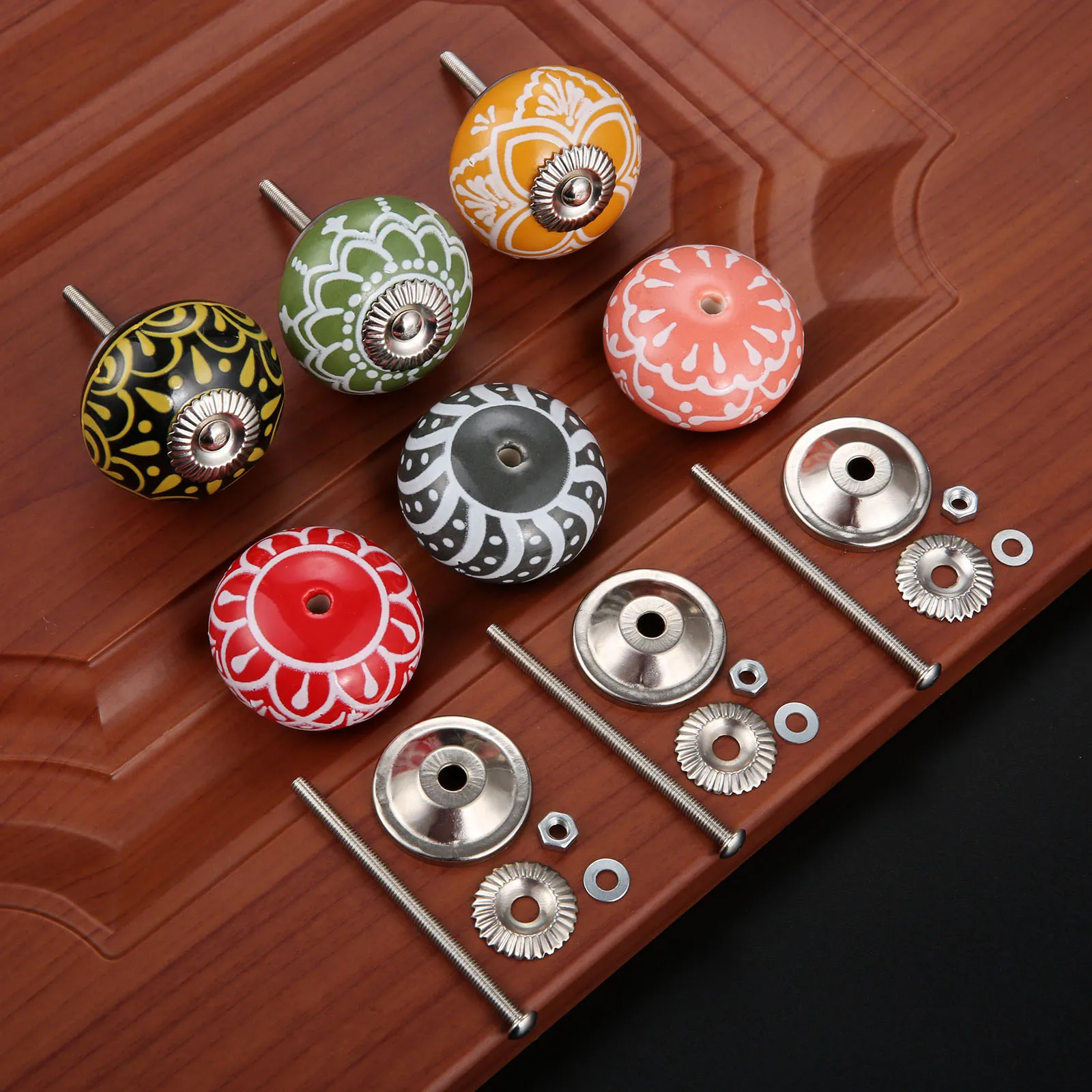 40mm Vintage Floral Prints Cer - Cabinet Knob Round review and price