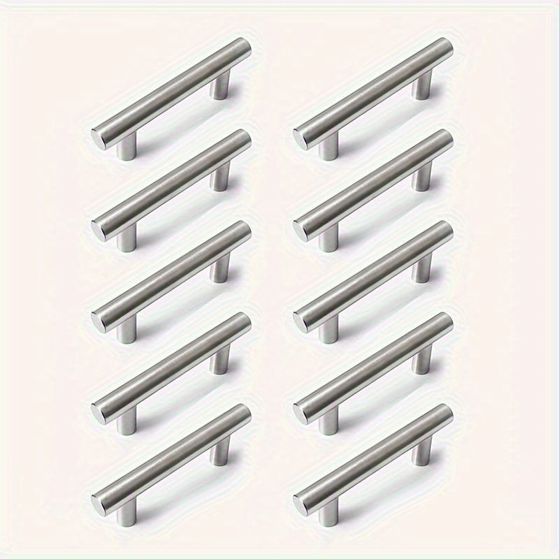12 Pcs Modern Stainless Steel  - Furniture Hardware Drawer Pulls review and price