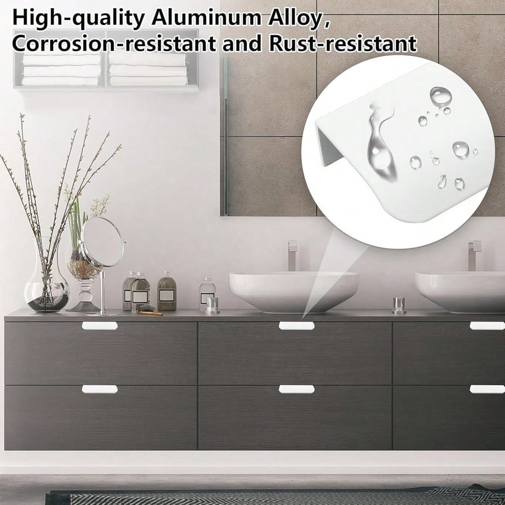 8-Pack Finger Pulls, Metal Con - Furniture Hardware Drawer Pulls review and price