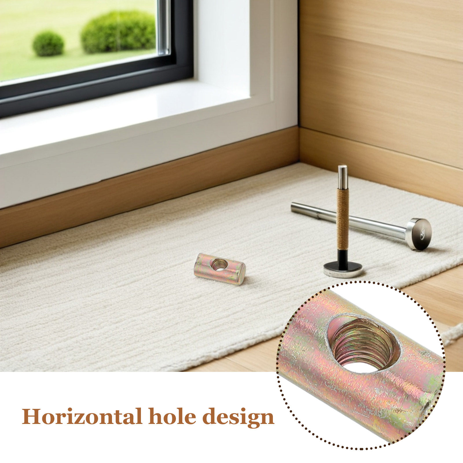 100Pcs Furniture Assembly Nuts - Furniture Hardware Barrel Nut review and price