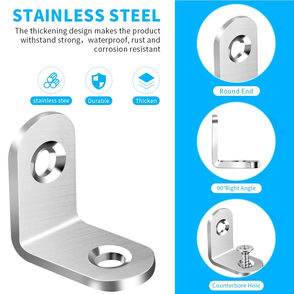 Stainless Steel L Brackets Rig - Shelf Peg Support review and price