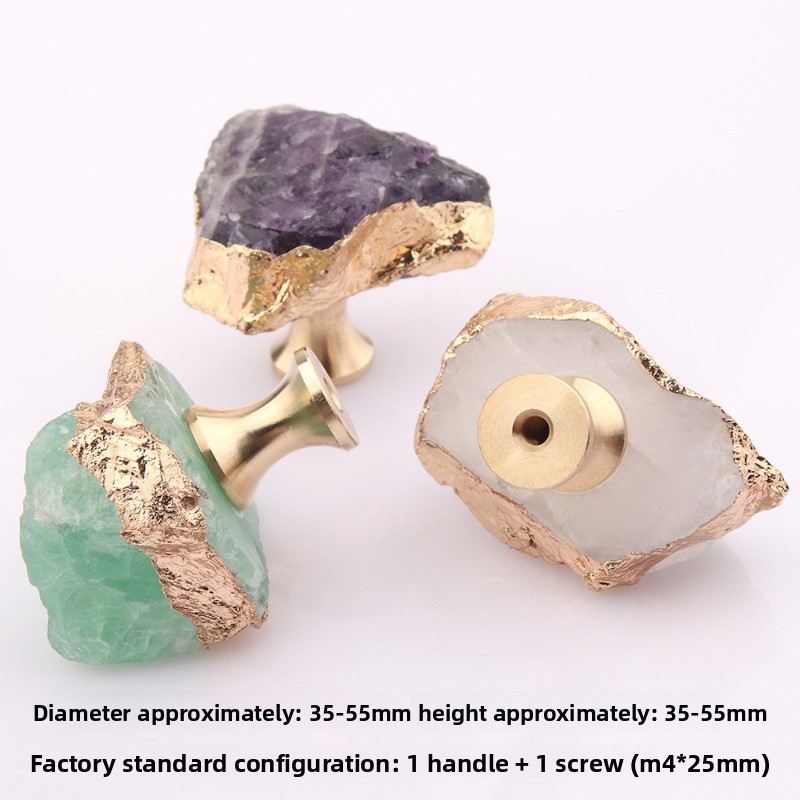 Natural Rough Stone Handle Nor - Furniture Hardware Drawer Pulls review and price
