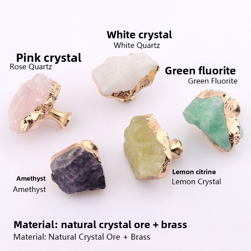 Natural Rough Stone Handle Nor - Furniture Hardware Drawer Pulls review and price