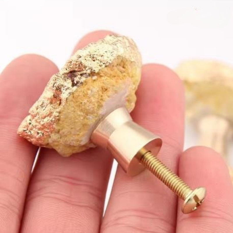 Natural Rough Stone Handle Nor - Furniture Hardware Drawer Pulls review and price