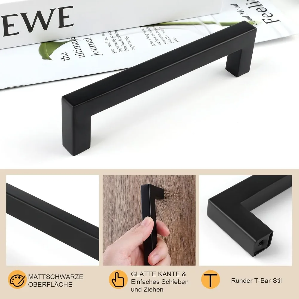 6/18pcs Stainless Steel Square - Furniture Hardware Drawer Pulls review and price
