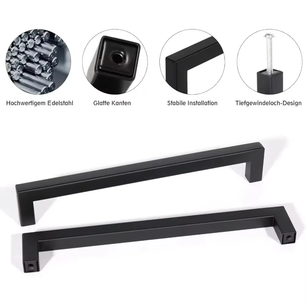 6/18pcs Stainless Steel Square - Furniture Hardware Drawer Pulls review and price