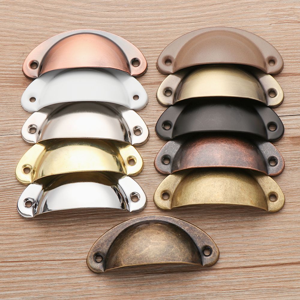 2PCS Antique Brass Shell Pull  - Furniture And Kitchen Hardware Fitting review and price