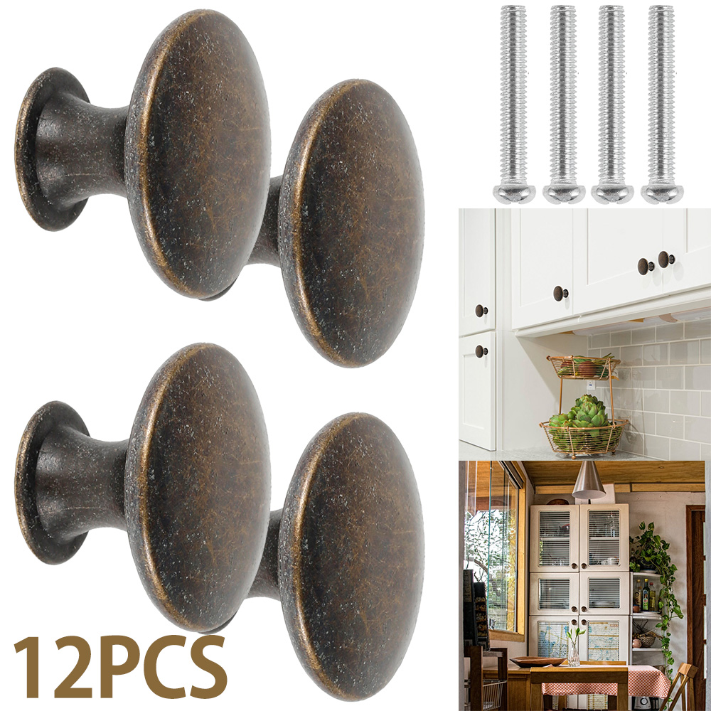 12PCS Retro Pull Handles Bronz - Furniture And Kitchen Hardware Fitting review and price