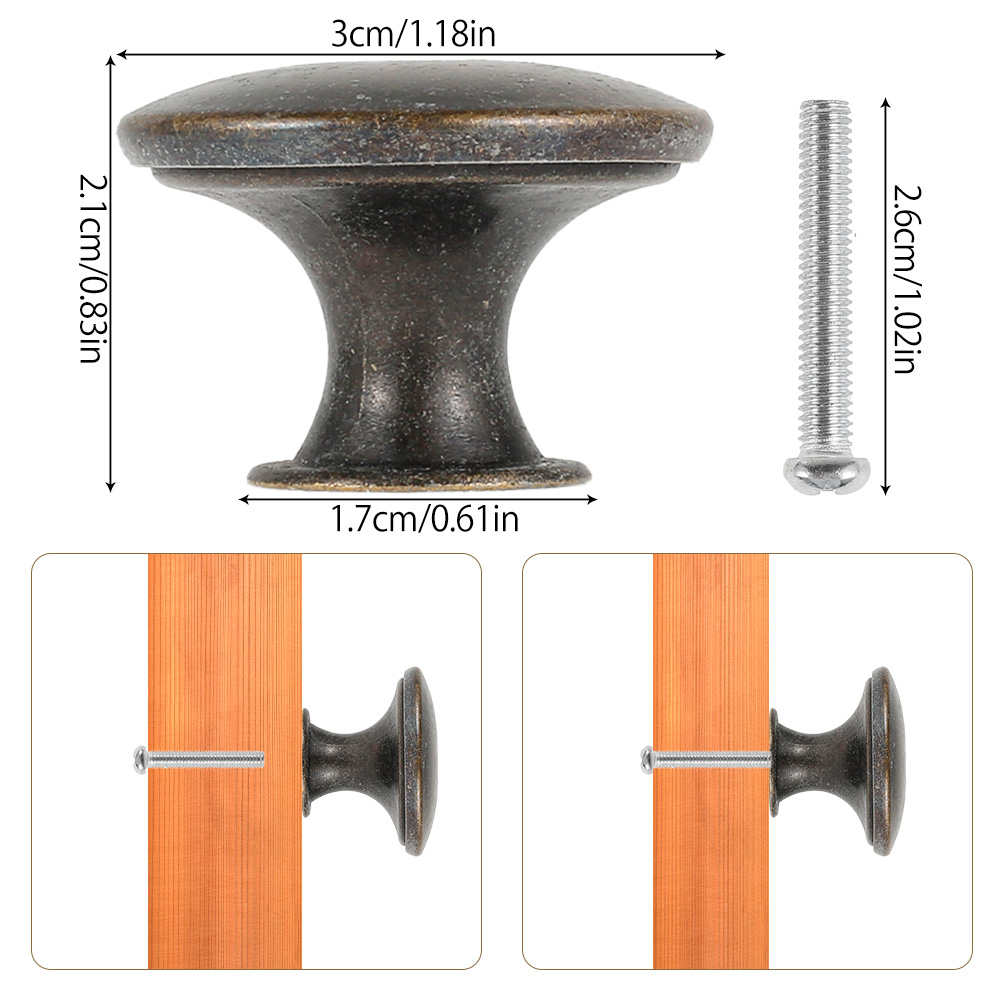 12PCS Retro Pull Handles Bronz - Furniture And Kitchen Hardware Fitting review and price