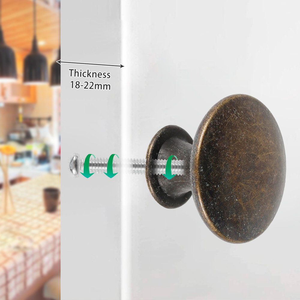 12PCS Retro Pull Handles Bronz - Furniture And Kitchen Hardware Fitting review and price