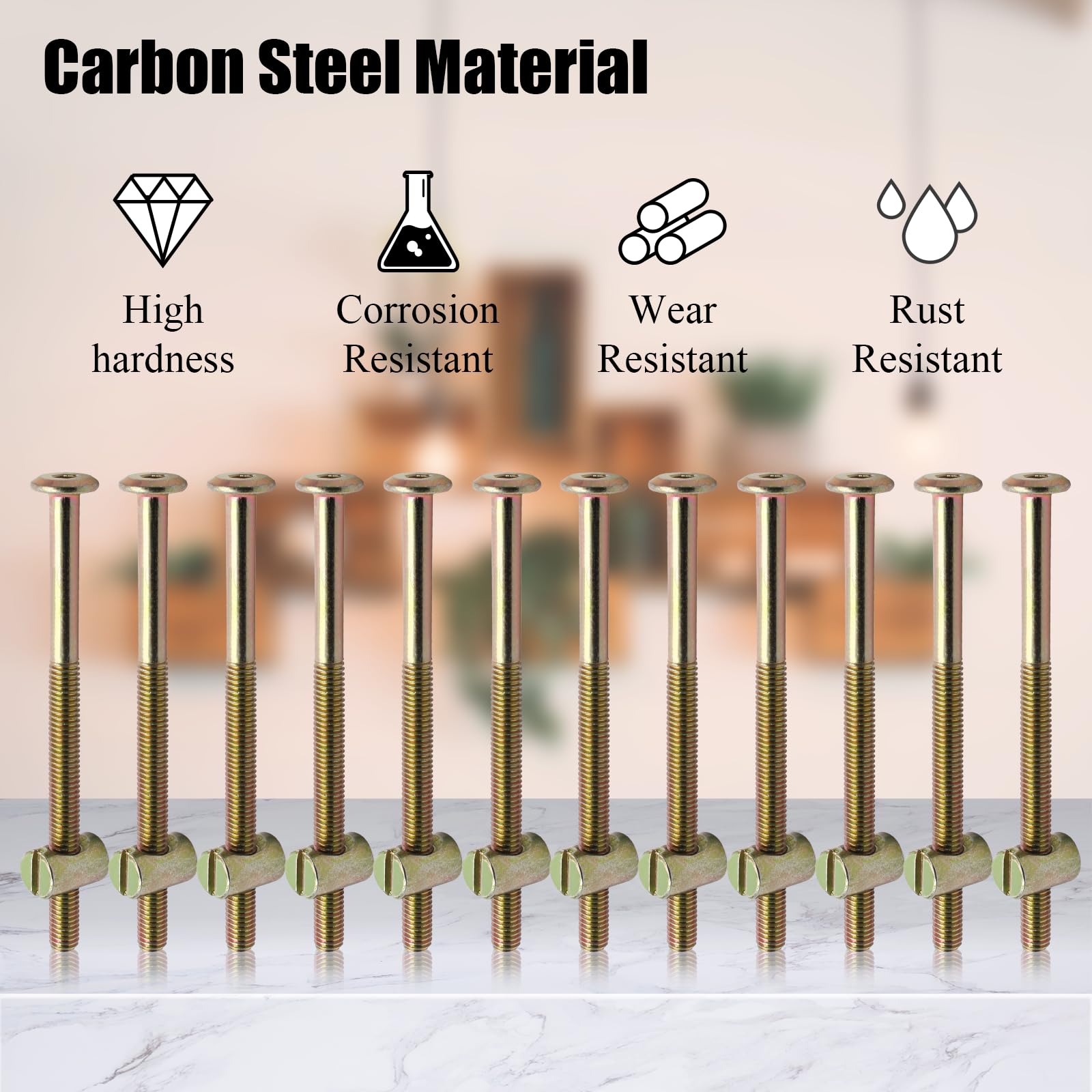 8 Sets M6 Furniture Crib Screw - Furniture Hardware Barrel Nut review and price