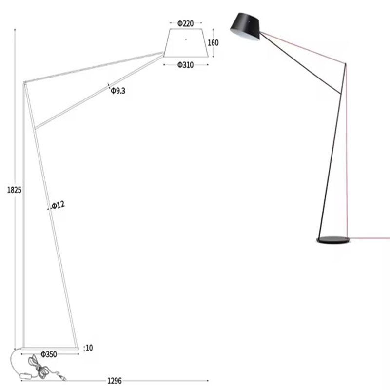 Fishing Floor Lamp E27 Big Flo - Furniture Quality Control review and price