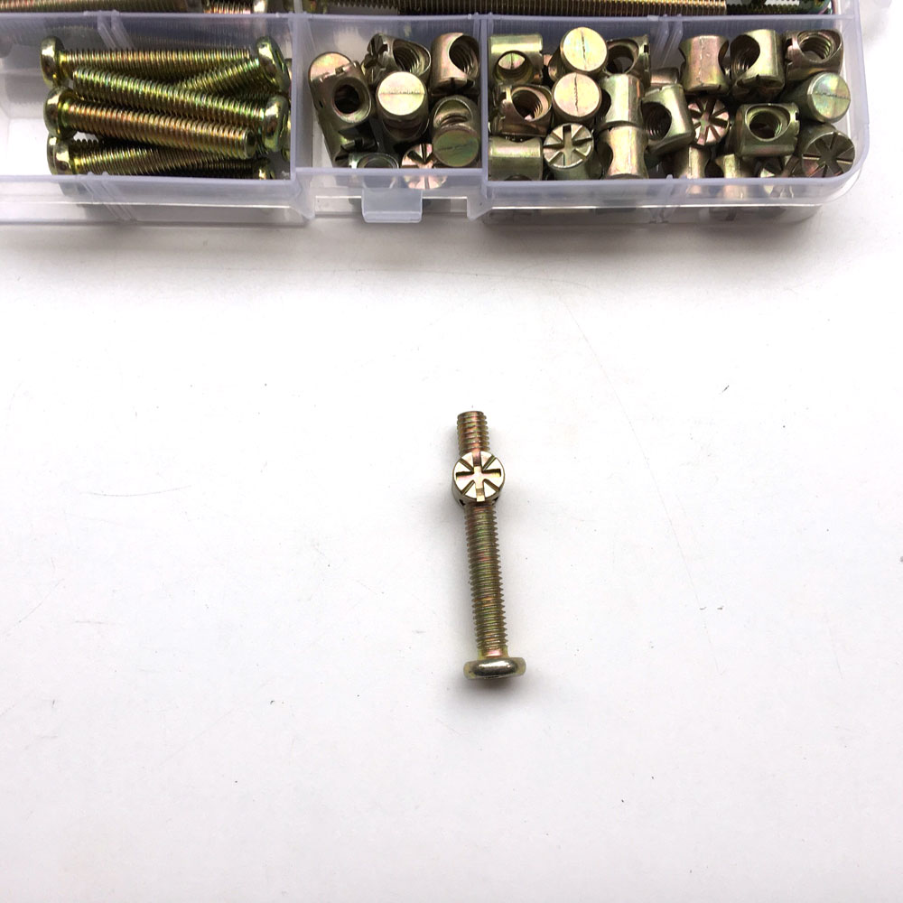 100Pcs M6 Barrel Dowel Nut Zin - Furniture Hardware Barrel Nut review and price