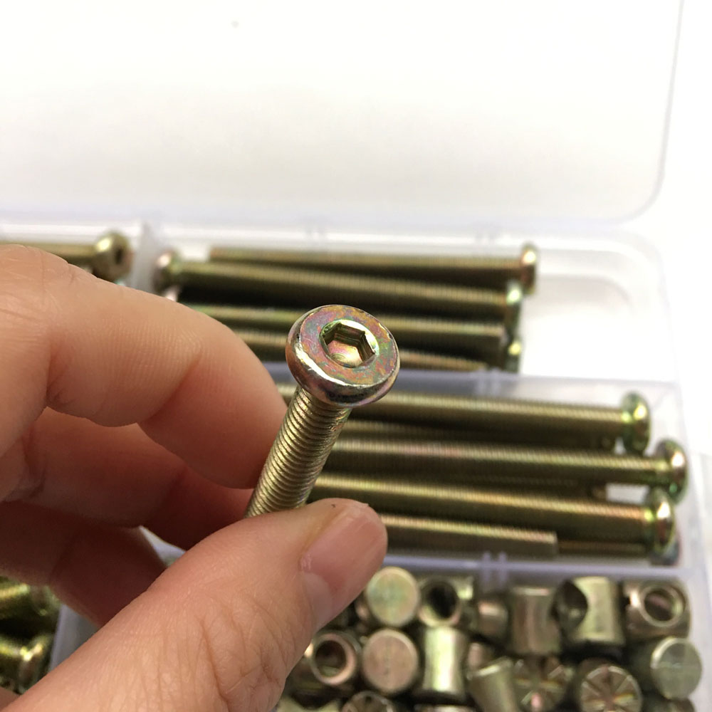 100Pcs M6 Barrel Dowel Nut Zin - Furniture Hardware Barrel Nut review and price