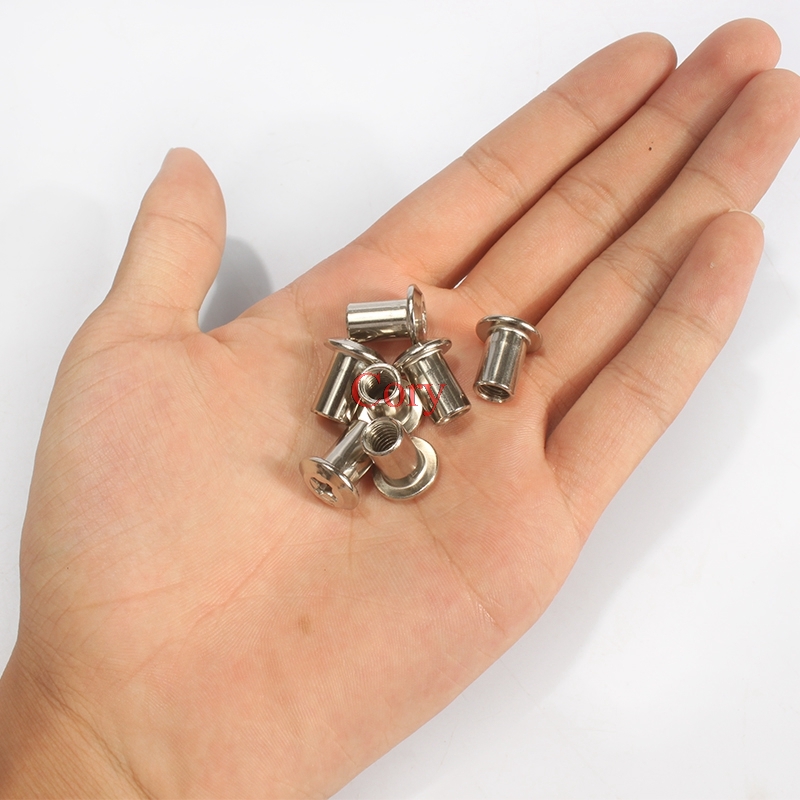 10pcs 6mm Barrel Nut Flat Head - Furniture Hardware Barrel Nut review and price