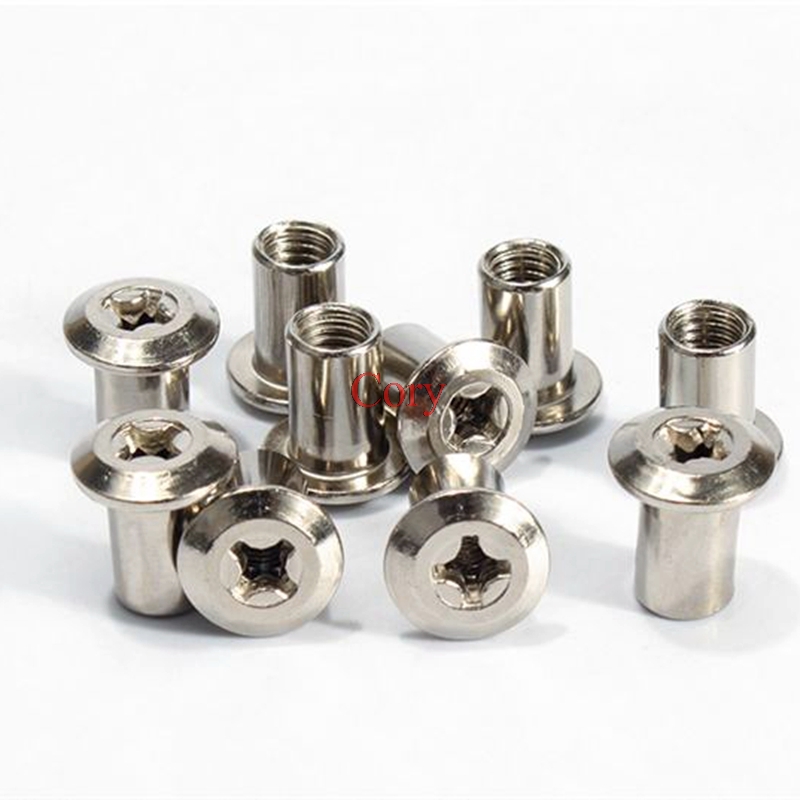 10pcs 6mm Barrel Nut Flat Head - Furniture Hardware Barrel Nut review and price